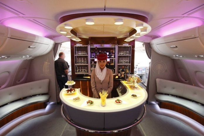 Emirates-Airbus-A380-bar