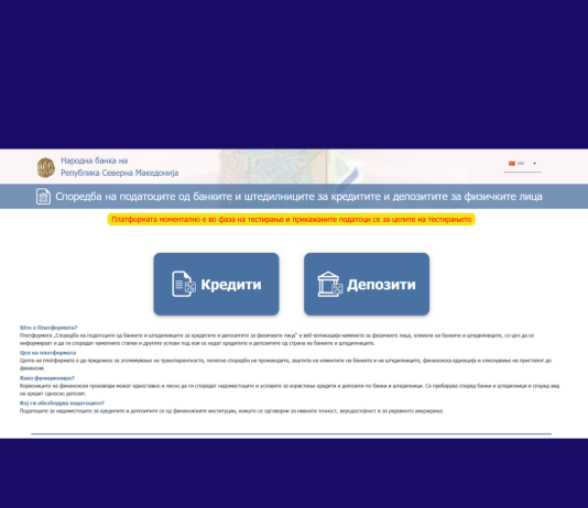 Сакате најповолен кредит? Новата апликација на НБРМ ви овозможува лесна споредба на сите банки