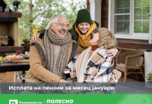 Денеска започнува исплатата на јануарските пензии преку Комерцијална банка