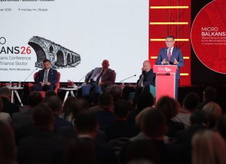 Гувернерот Славески на „Микробалканс 2026″: Иновациите треба да придонесат за поодговорно и поинклузивно кредитирање