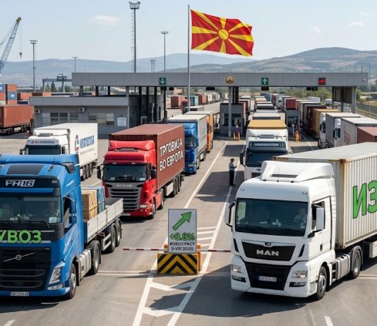 📈 Извозот на Македонија порасна за 8,8% во првите осум месеци, увозот порасна за 7.99 %